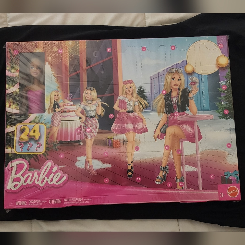 Barbie Fashion Doll Set with Pink Outfits